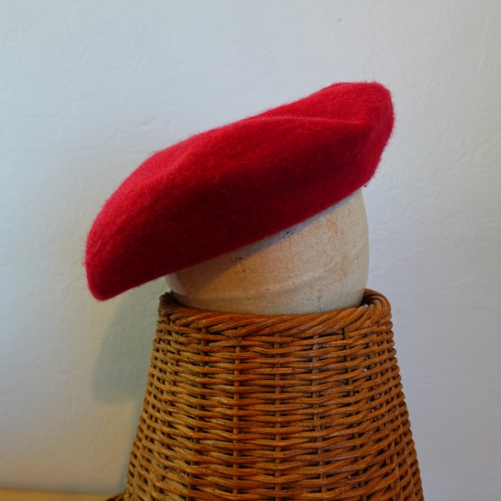 Red Wool Beret
